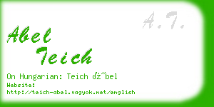 abel teich business card